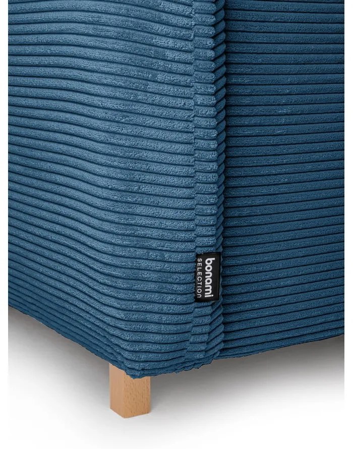 Variabilná modrá menčestrová rozkladacia rohová pohovka Tori – Bonami Selection