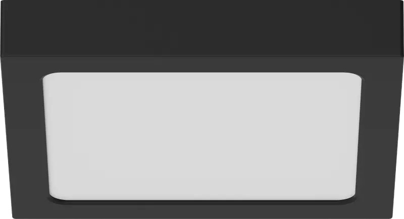 Mexen LDSS, LED stropné svietidlo, rozmer 22 x 22 cm, 18W, studená - 6500K, 1440 lm, čierna - L213-022-1865-70