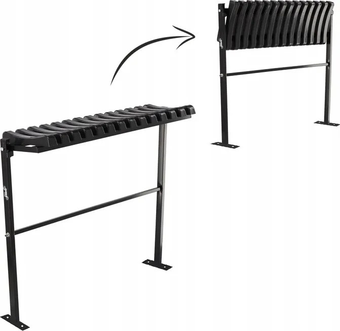 Garden Line SKLADACIA LAVICA, DĹŽKA 86 CM, ČIERNA *8299