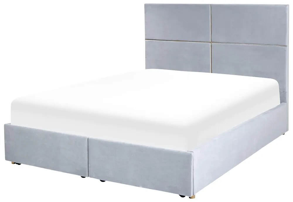 Manželská posteľ 140 cm Vissarion (sivá) (s roštom a úložným priestorom). Vlastná spoľahlivá doprava až k Vám domov. 1076396