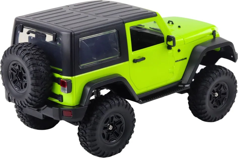 Double E Diaľkovo ovládaný off-road RC Jeep Wrangler Rock Crawler zelený 1:14
