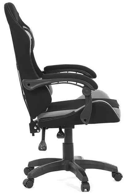 Autronic BONTEC Herné kreslo, synchrónny mechanizmus, čierna látka, KA-R209 GREY Farba: Čierna