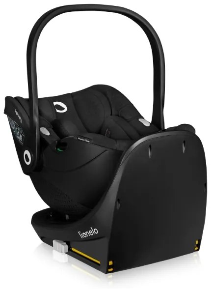 Lionelo - Autosedačka s otočnou základňou MOXIE SET i-Size 40-87 cm čierny karbón