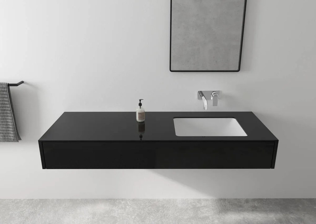 Hansgrohe Vernis Shape, umývadlová batéria pod omietku, EcoSmart, čierna matná, HAN-71578670