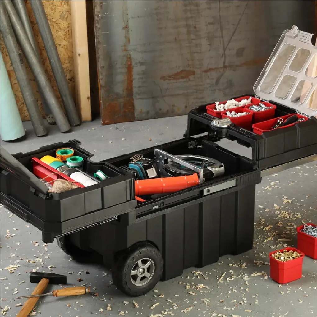 KETER Truhla na náradie s kolieskami