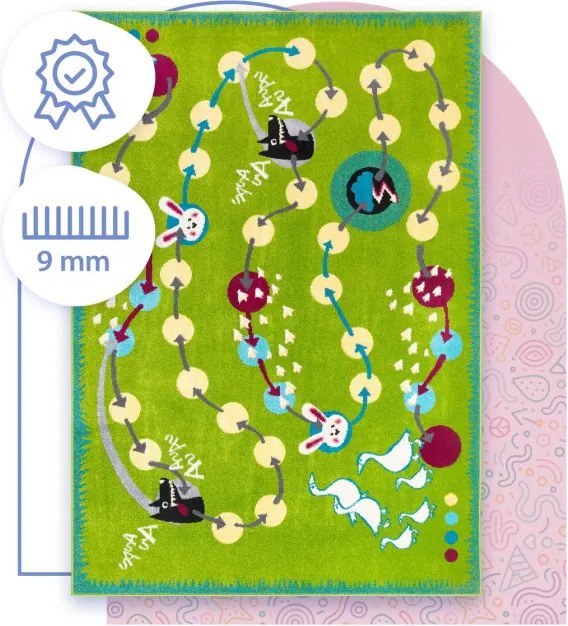 Koberec Agnella Funky Top Myk zelený