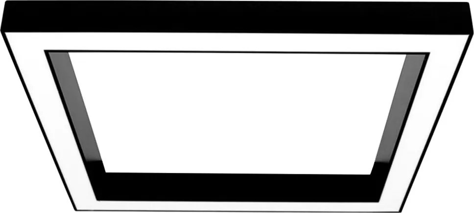 Toolight Toolight, LED stropné svietidlo 60x60x5 cm 36W 4000K APP1284-C, čierna, OSW-00942