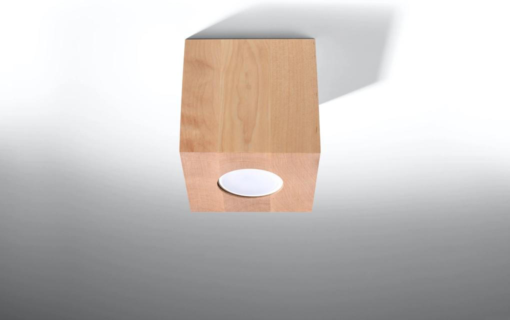 Sollux Designové stropné drevené svietidlo PLAFON QUAD