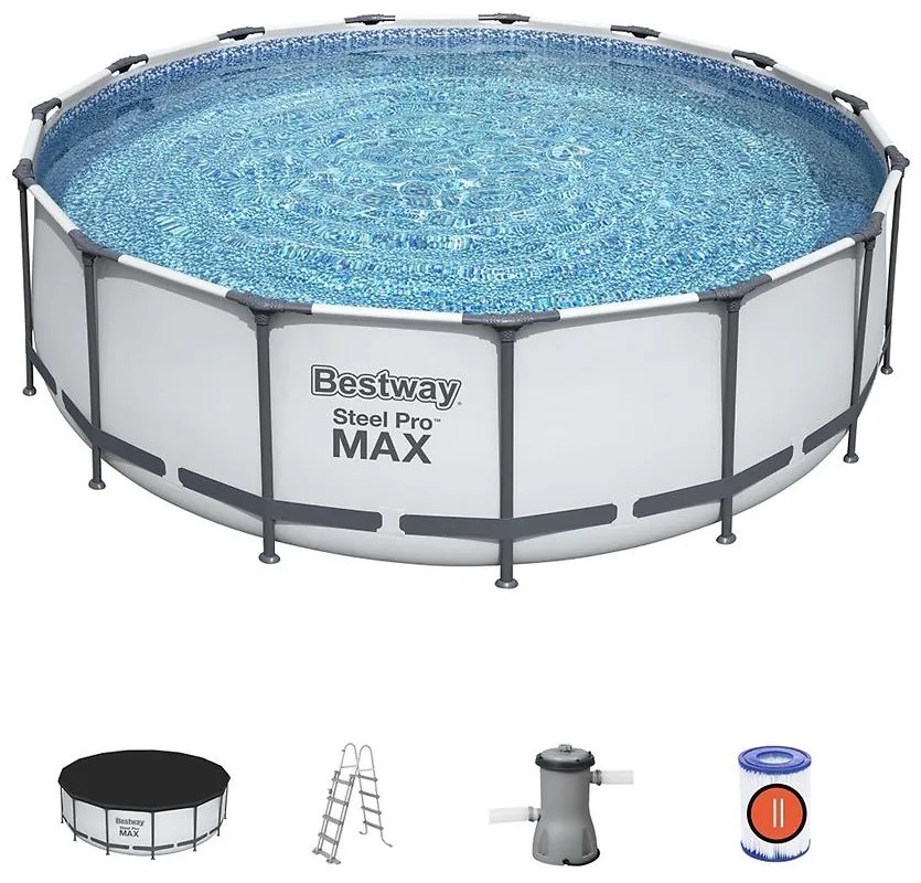 Bazén s rámom s filtráciou 4,57x1,22 m 56438