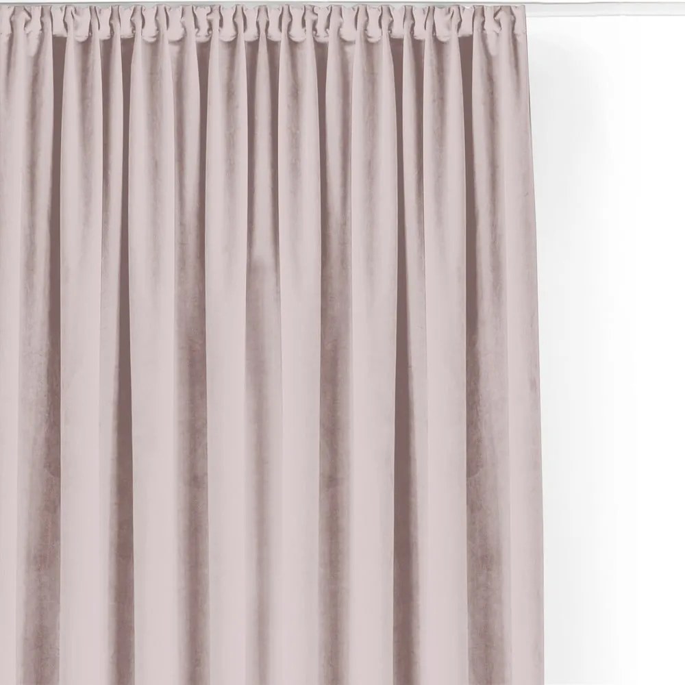 Svetloružový zamatový dimout záves 140x250 cm Velto – Filumi