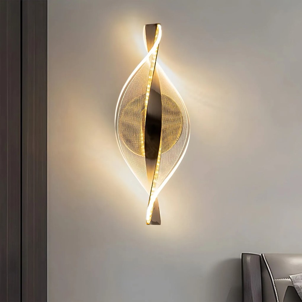 Toolight Toolight, LED nástenné svietidlo 5W, 4000K, G031-W, zlatá, OSW-00699