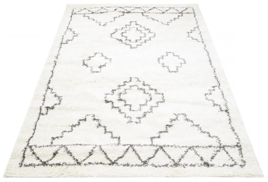 Kusový koberec shaggy Pena krémový 160x220cm
