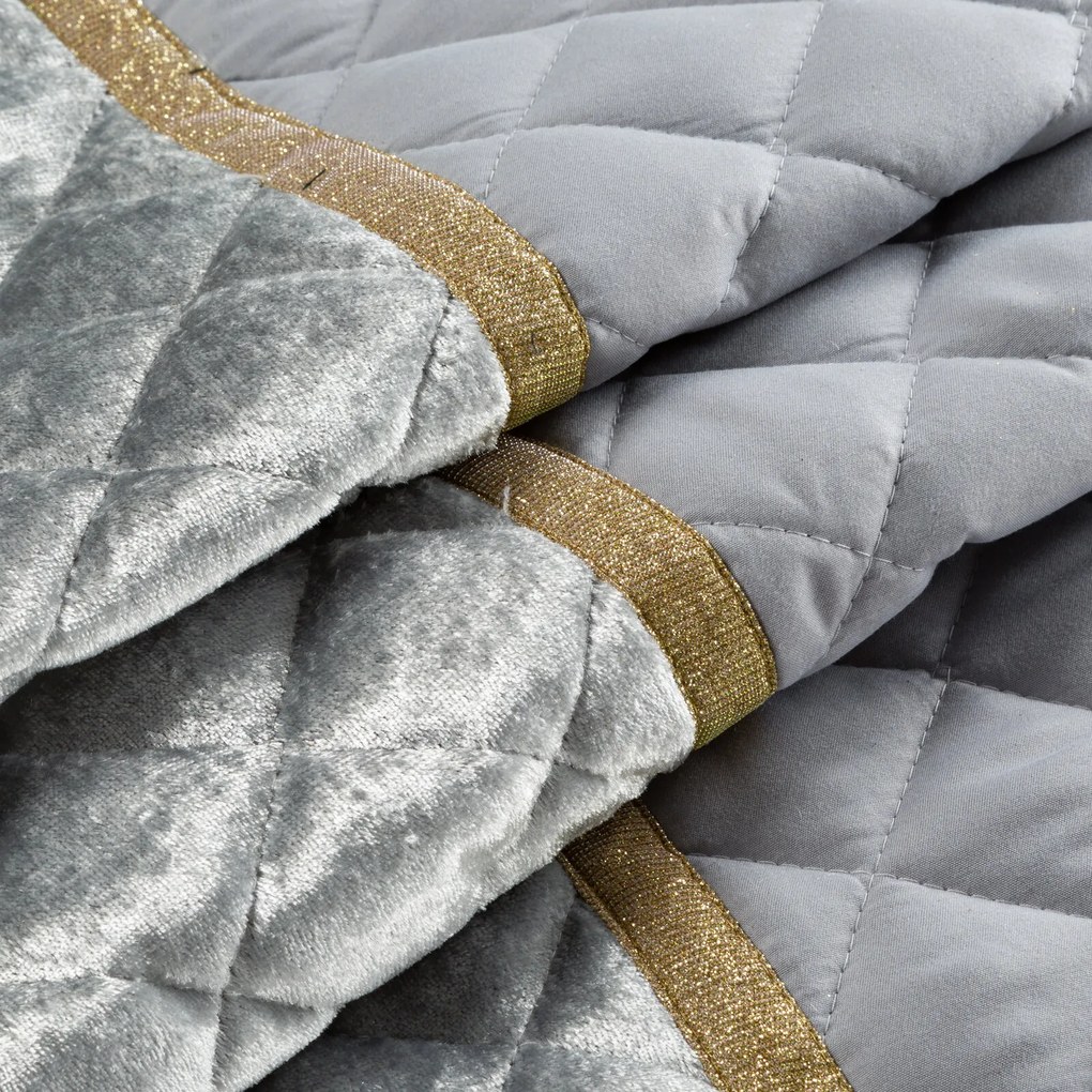 PREHOZ NA POSTEĽ KRISTIN 220X240 CM STRIEBORNÝ