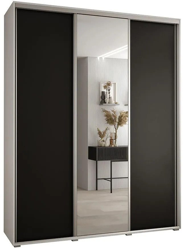 Skriňa 45 Canaris 3 200 biela/čierna/silver