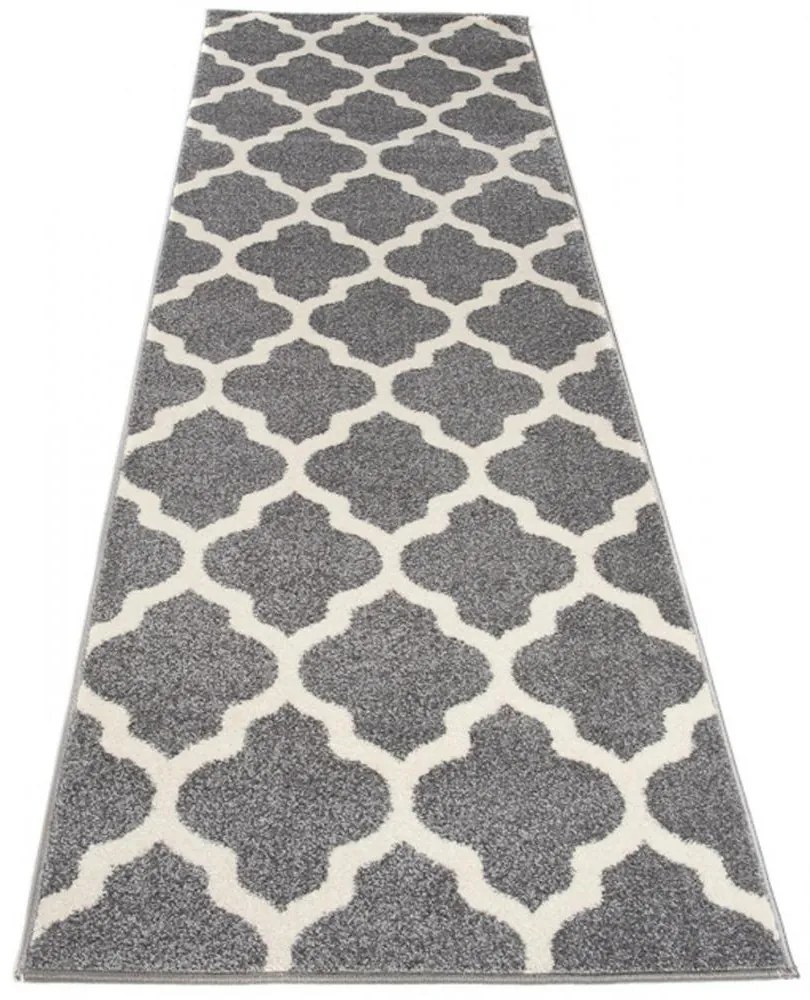 Kusový koberec Berda sivý atyp 80x300cm