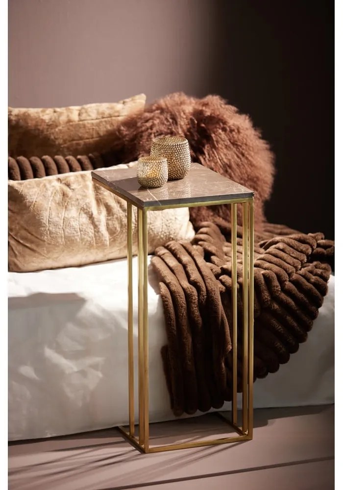 Hnedá deka z mikroplyšu 130x170 cm Vajen – Light & Living