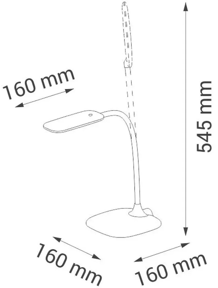 Dotyková stmievateľná stolná lampa kancelárska lampa Lisa Nilsen LED BLUE PX018 PX018