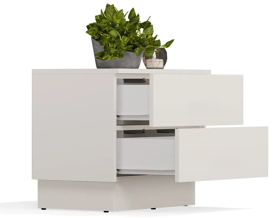 Noční stolek Amber 55 cm kašmírový