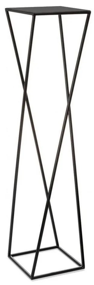 HowHomely Stojan na kvety 100x24 cm čierna 10-1365-1-100