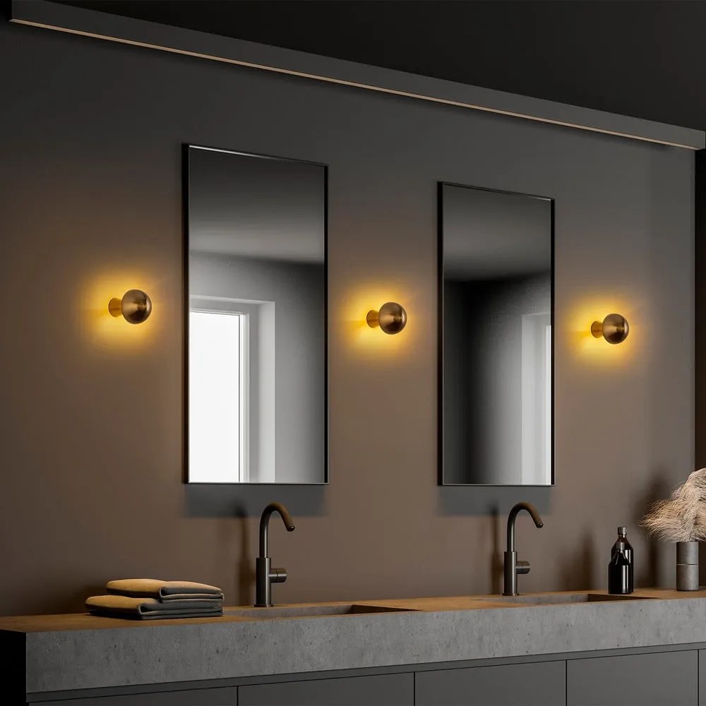 Nástenné svietidlo v bronzovej farbe ø 12 cm Fungal – Opviq lights
