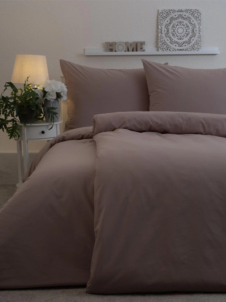 Francúzské bavlnené obliečky Renforcé – Jasmine cappuccino