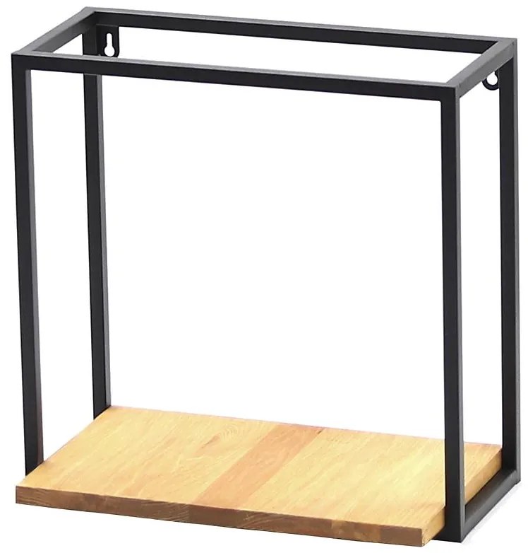 Polička Loft KWS-715/02/01 35x15 čierna