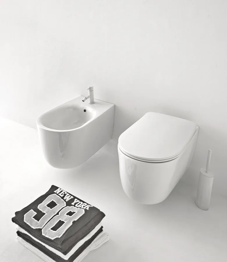 Kerasan Kerasan, NOLITA WC sedátko, SLIM, Soft Close, biela, 539101