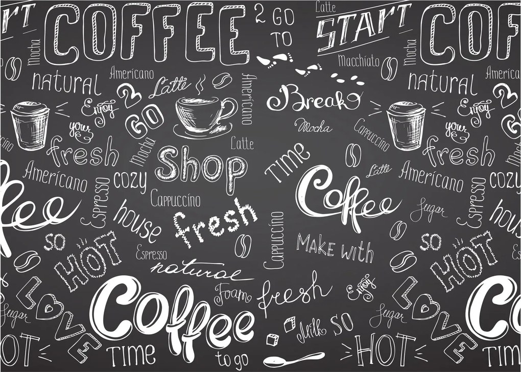 Sklenený obraz - Coffee (70x50 cm)