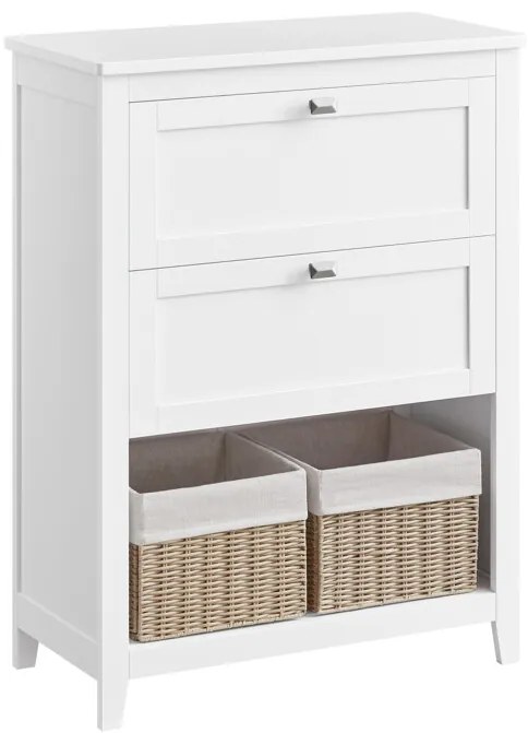 Autronic BONTEC Kúpeľňová skrinka 60x30x80cm, mdf, biela, AUK-E1054 WT Farba: Biela