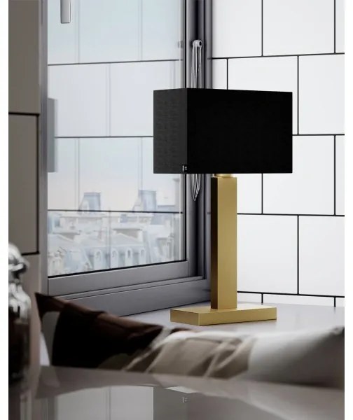 ByRydens 4002680-6512 - Stolová lampa PRIME 1xE27/5W/230V čierna/zlatá