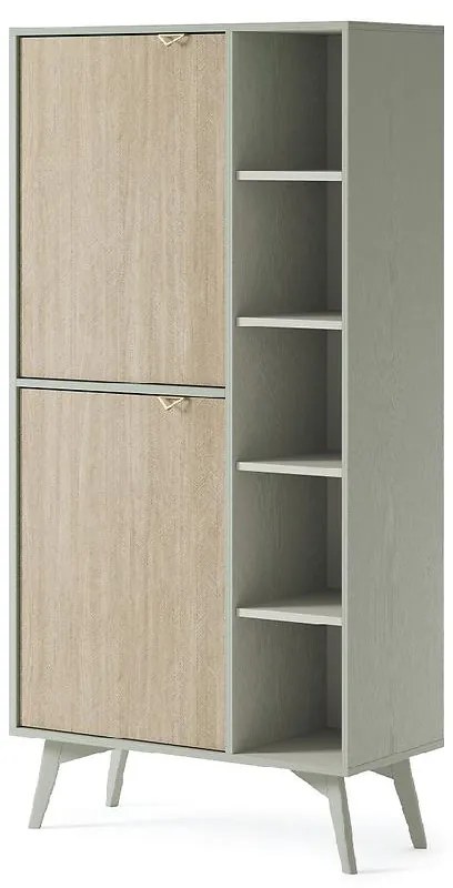 Regál Forest RG80 eukalyptus/jedľa scandi