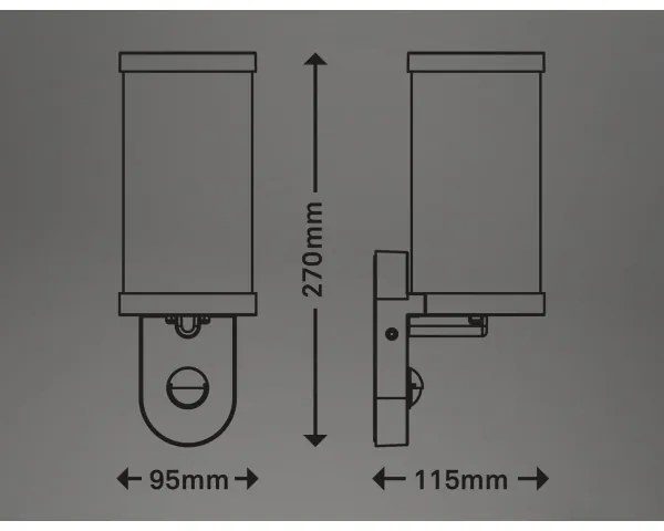 Briloner 3628-016 - Vonkajšie nástenné svietidlo 1xE27/12W/230V IP44 biela