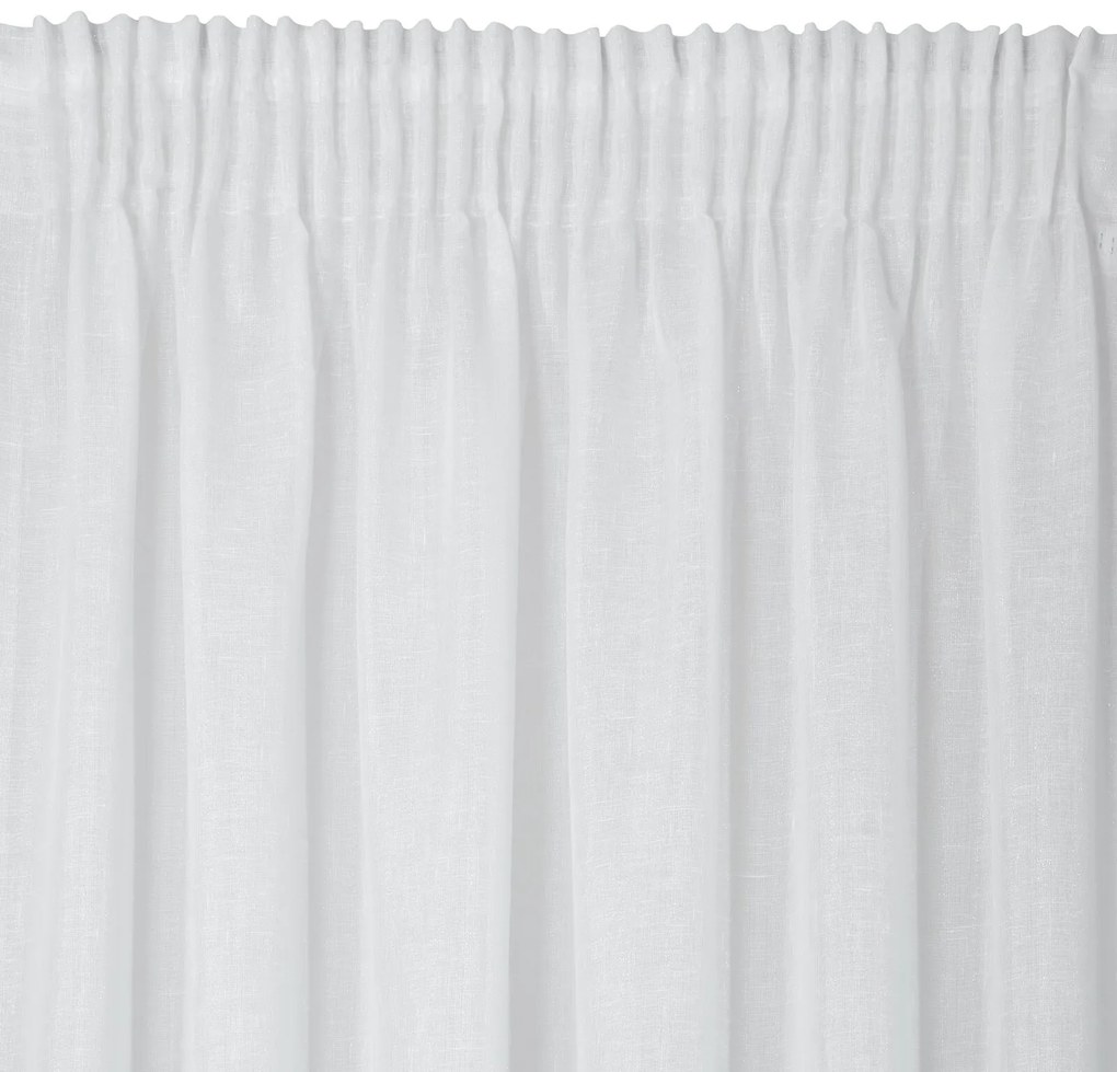 ZÁCLONA NA PÁSKE VIOLA 300X145 CM BIELA