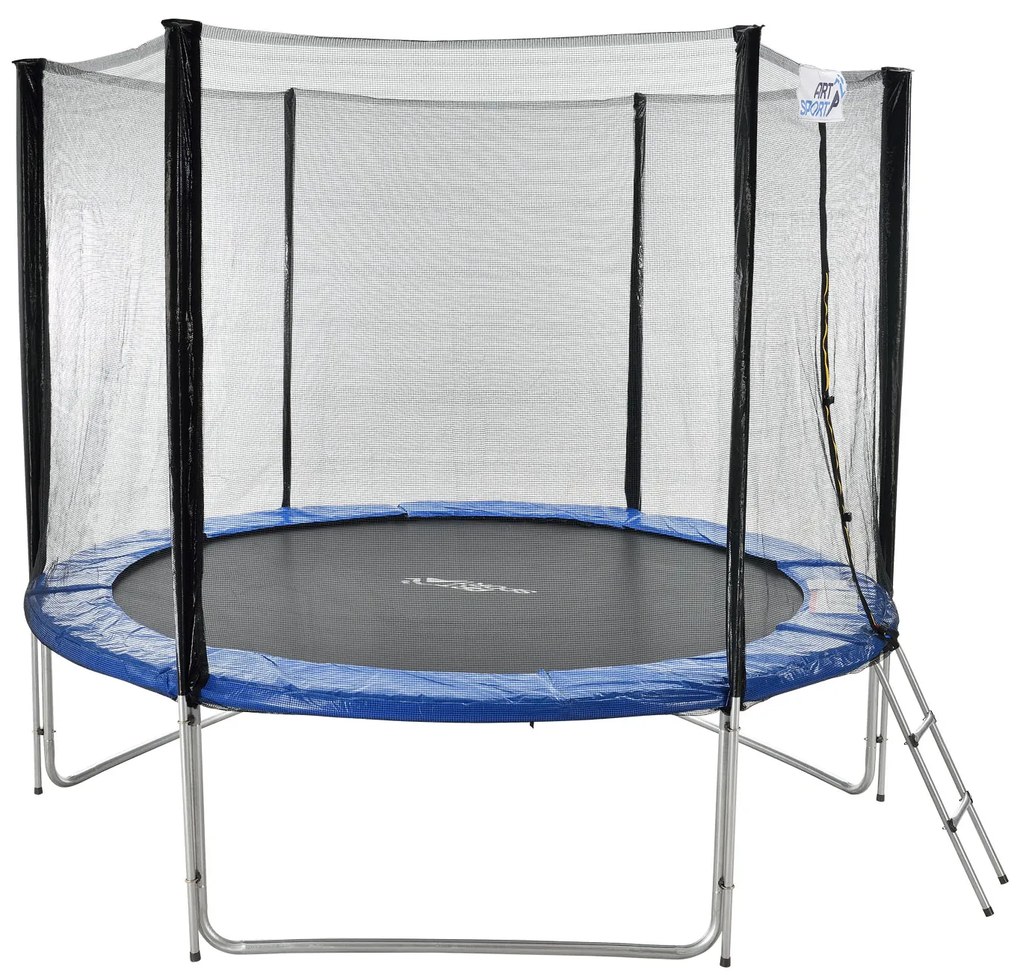 Juskys Trampolina Jampino 3,05 metrový priemer s ochrannou sieťkou a rebríkom