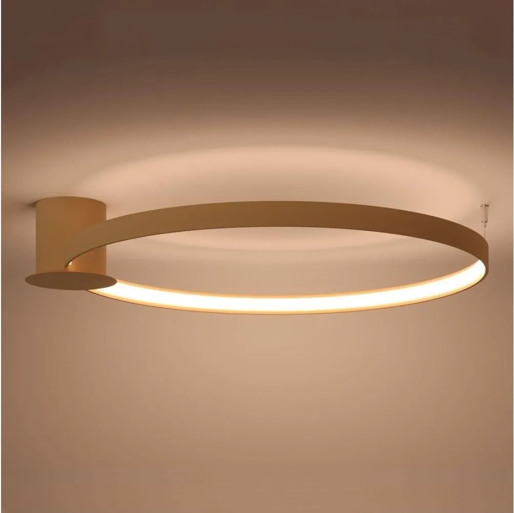 Thoro TH.224 - LED Stropné svietidlo RIO LED/50W/230V CRI90 3000K pr. 78 cm zlatá