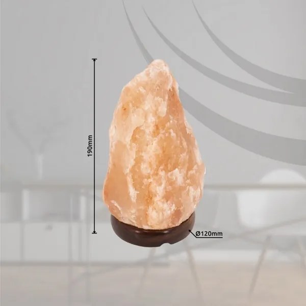 Globo 28300B - Soľná lampa STONE 1xE14/15W/230V