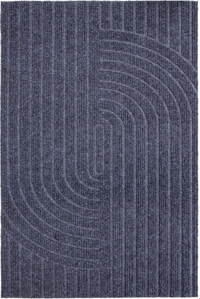 Textilná rohožka EMBOSSED T-008 TMAVOSIVÁ rozmer: 40x60 cm