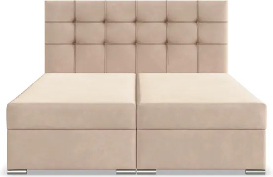Manželská posteľ ELDA Velvet 160×200 cm béžová