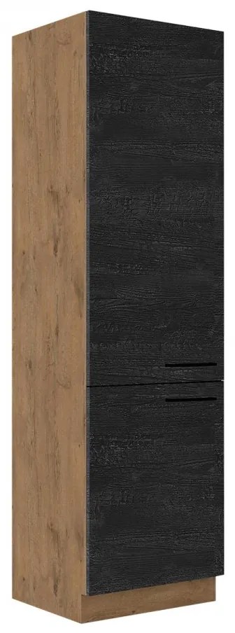 Kuchynská skrinka Woodline 60 LO-210 2F, Farby: dub lancelot + dark wood