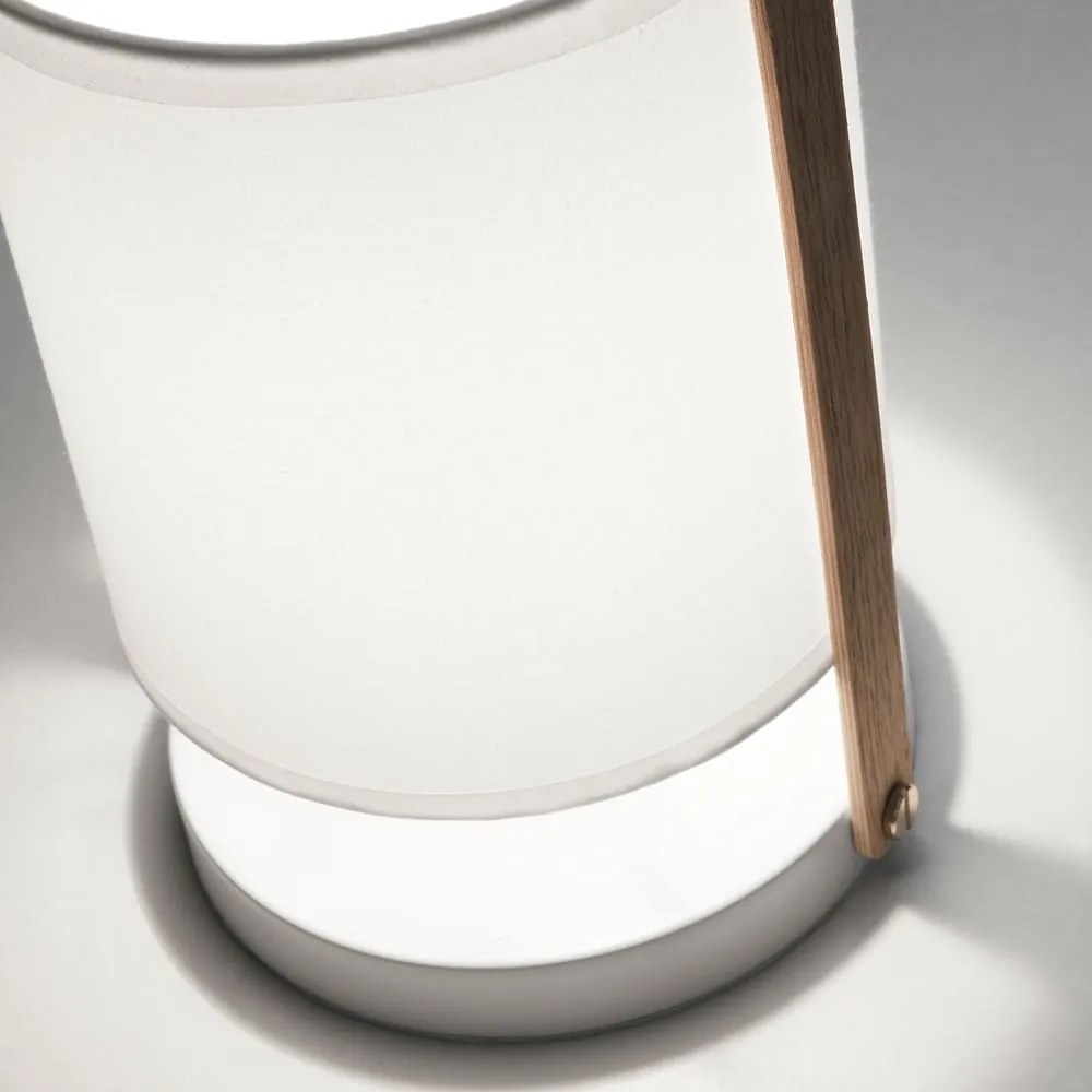Biela stolová lampa Kave Home Zayla