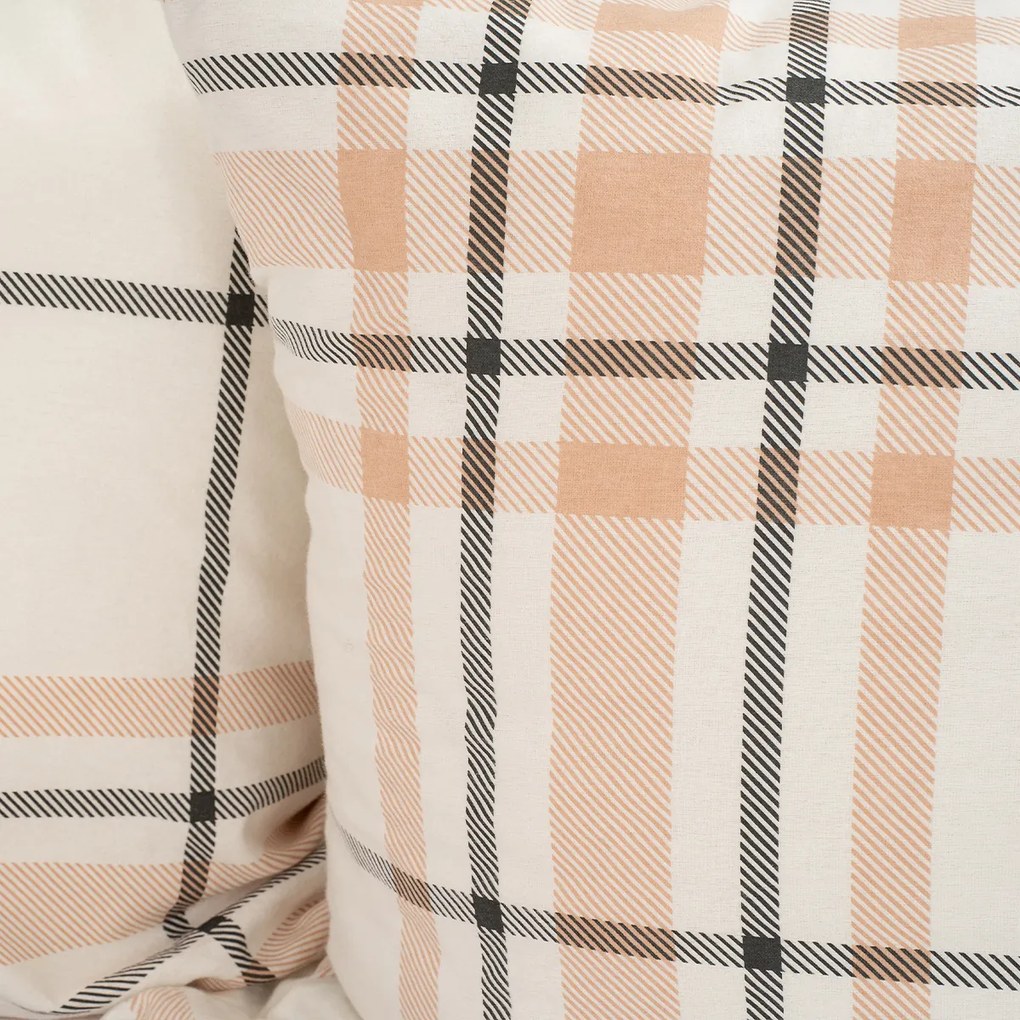 4Home Flanelové obliečky Elegant Plaid, 140 x 200 cm, 70 x 90 cm