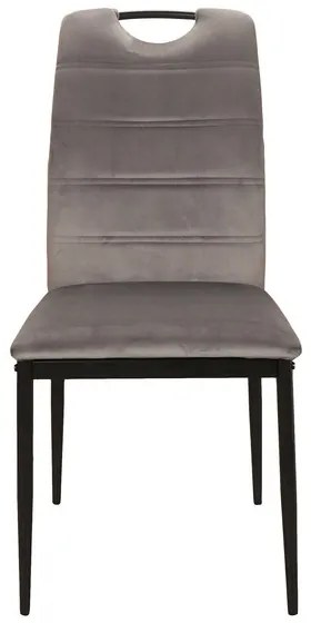 Jedálenská stolička Rip Velvet, sivá