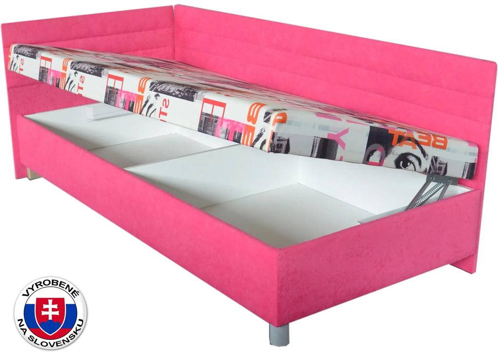 Jednolôžková posteľ (váľanda) 90 cm Emil 2 (so sendvičovým matracom) (L). Vlastná spoľahlivá doprava až k Vám domov. 774239
