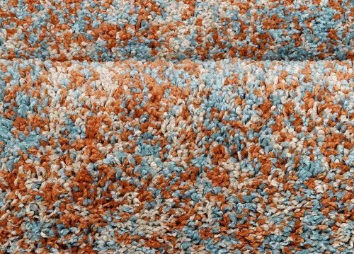 Koberce Breno Kusový koberec ENJOY SHAGGY 4500 Terra, oranžová, viacfarebná,80 x 250 cm