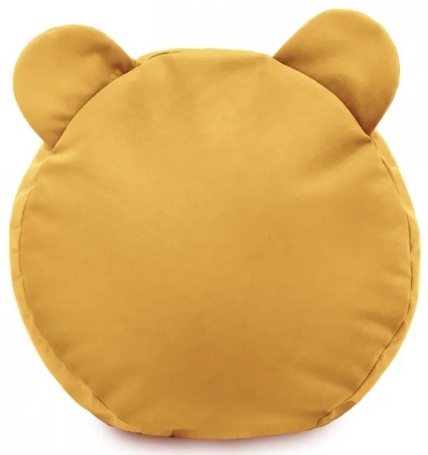 Plyšová podnožka TEDDY horčicová
