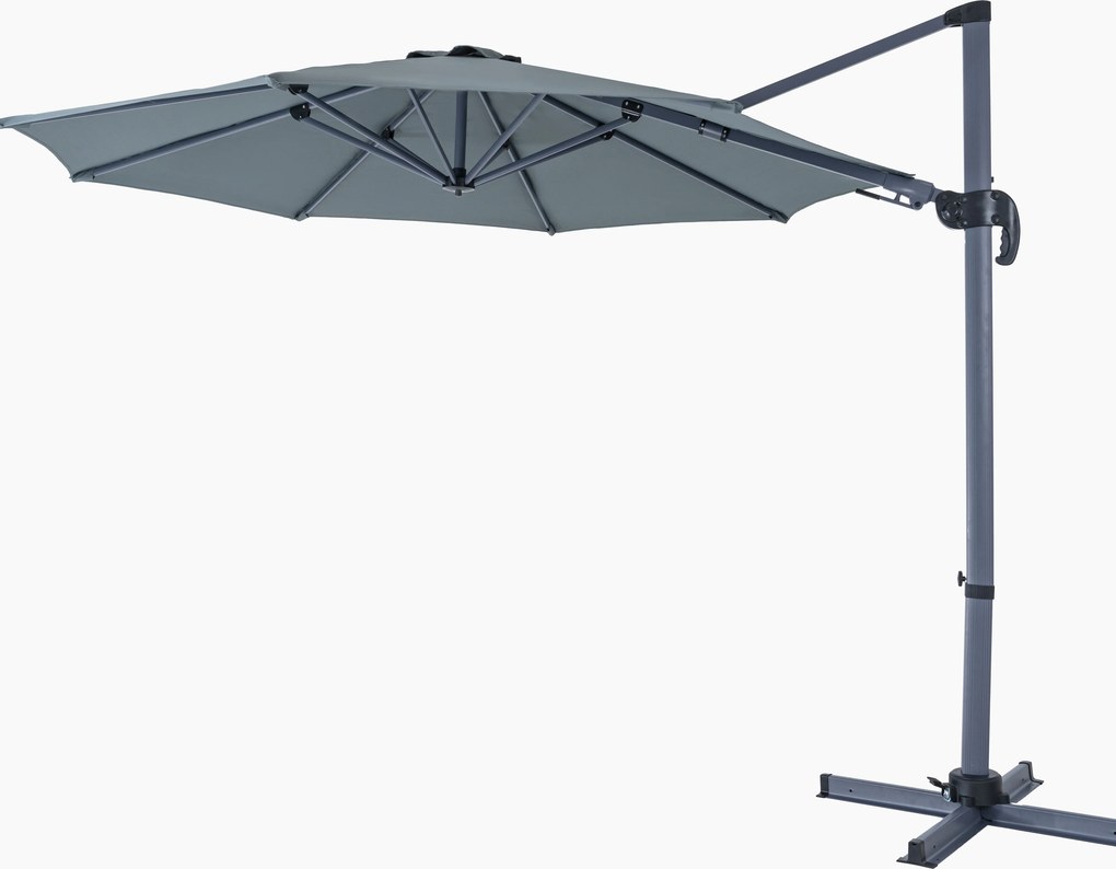 InternetovaZahrada - Furnigo Slnečník Lumin Ø300 cm - antracit