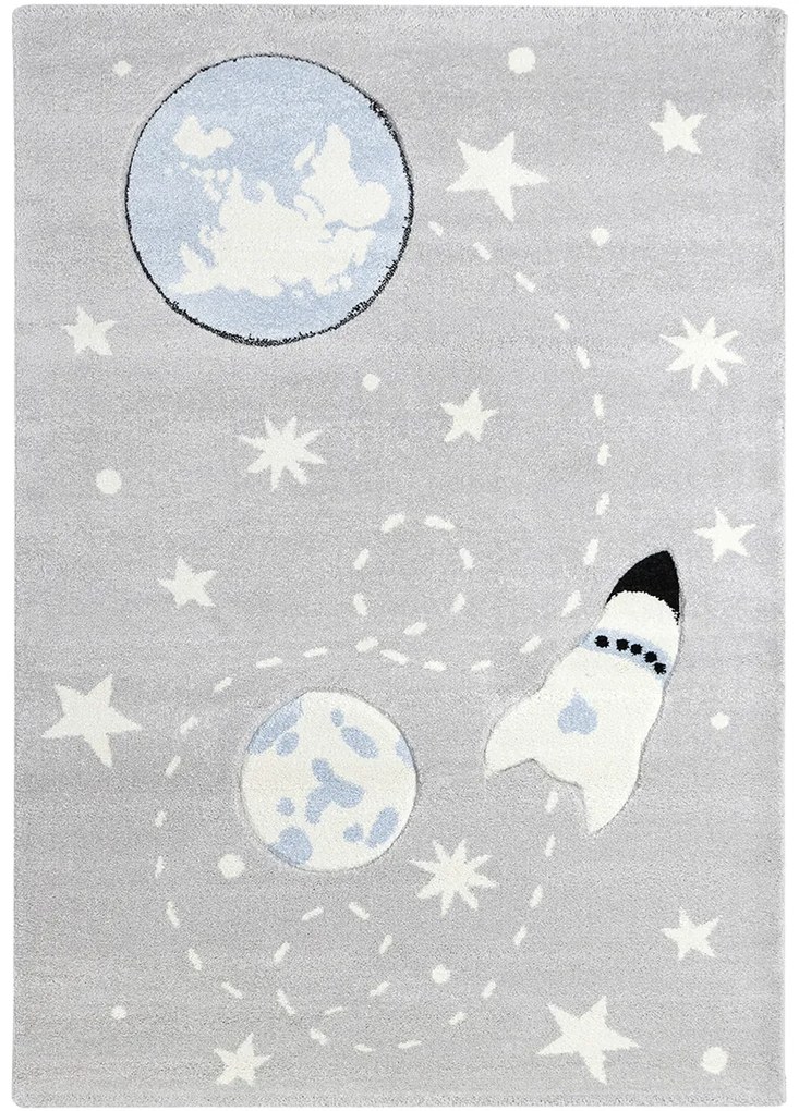 Koberce Breno Kusový koberec AMIGO 330/silver, sivá, viacfarebná,120 x 170 cm