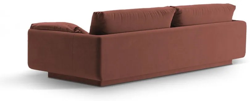 Ružová zamatová pohovka 250 cm Torino – Micadoni