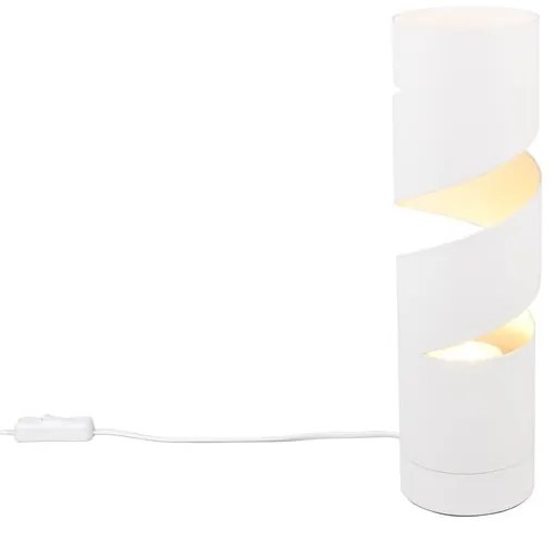 Biela stolová lampa (výška 35 cm) Stream – Trio