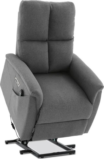 Polohovacie kreslo sivé, elektrické TV-929 GREY2